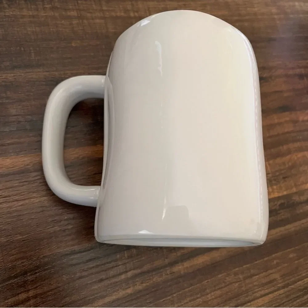 Rae Dunn Artisan Collection by Magenta SUPER MOM White with Black Ceramic Mug